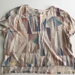Anthropologie postmark abstract tee. Size M.